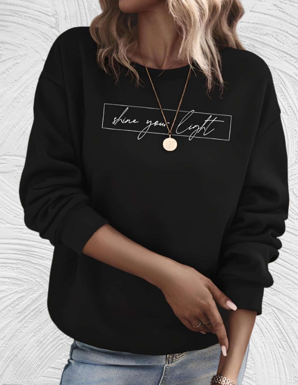 Marije | Casual Sweatshirt with Motivational Print