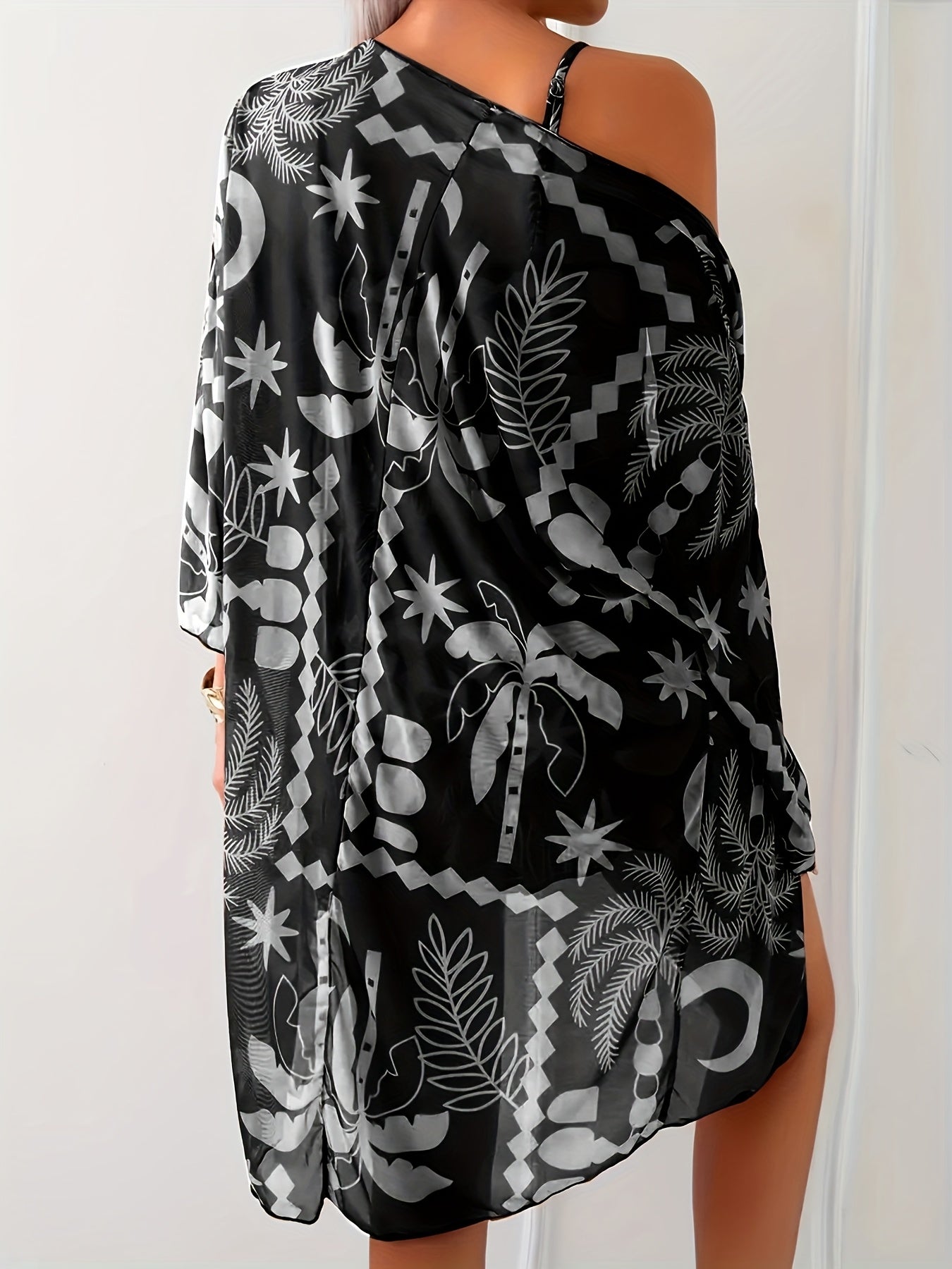 Leora | Drie-Delige Lounge Set met Tropische Print