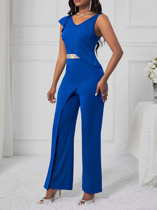 Devri | Elegante Jumpsuit met Asymmetrisch