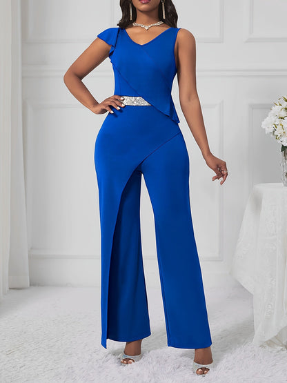 Devri | Elegante Jumpsuit met Asymmetrisch