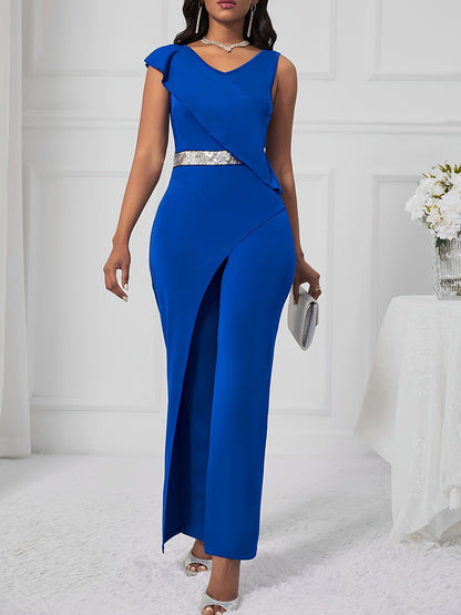 Devri | Elegante Jumpsuit met Asymmetrisch