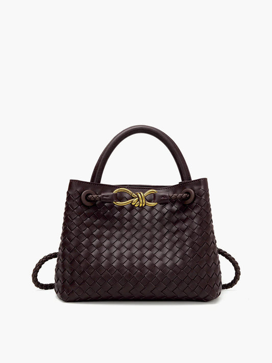Jessah | Woven Leather Handbag
