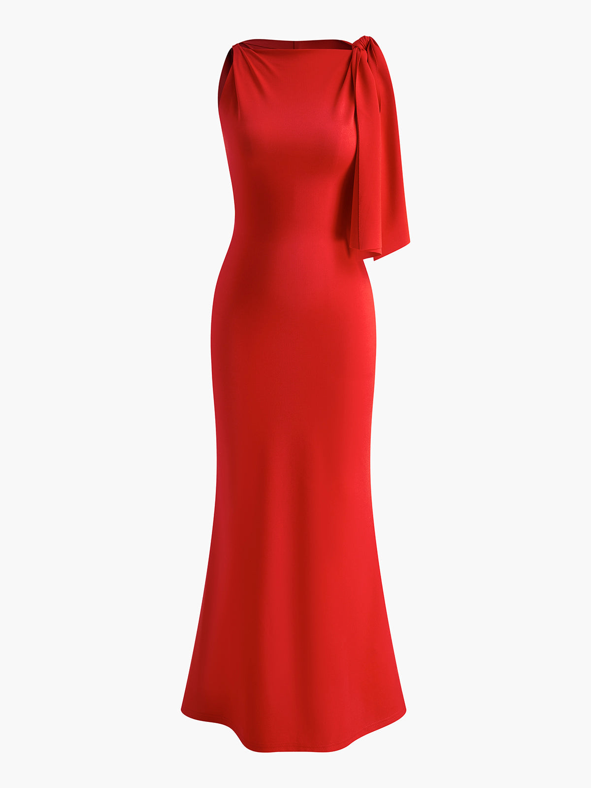Farrah | Satijnen Avondjurk met Elegant Lente-Detail