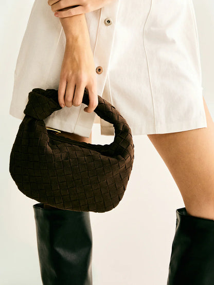 Tailynn | Stylish Brown Woven Handbag