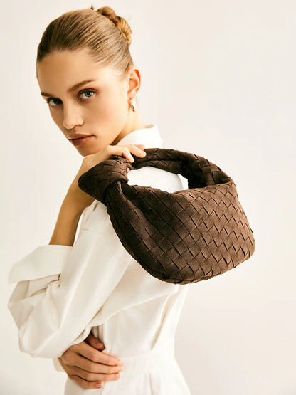 Tailynn | Stylish Brown Woven Handbag