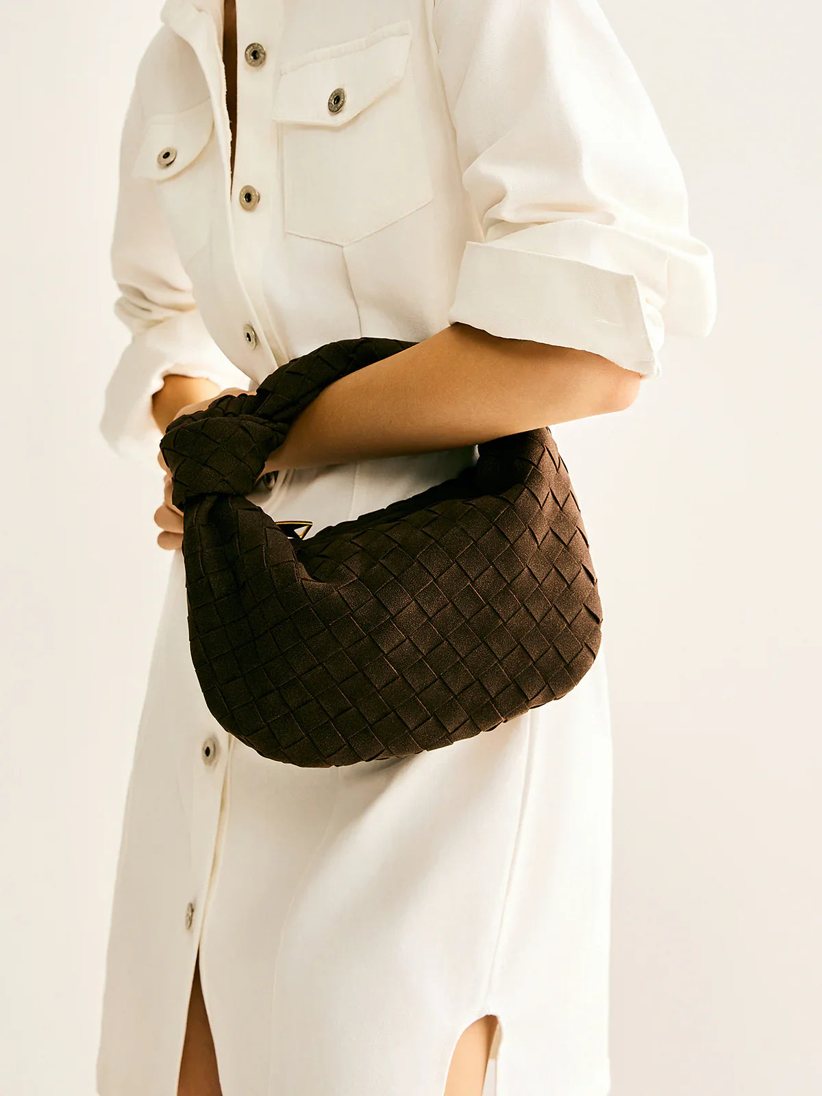 Tailynn | Stylish Brown Woven Handbag