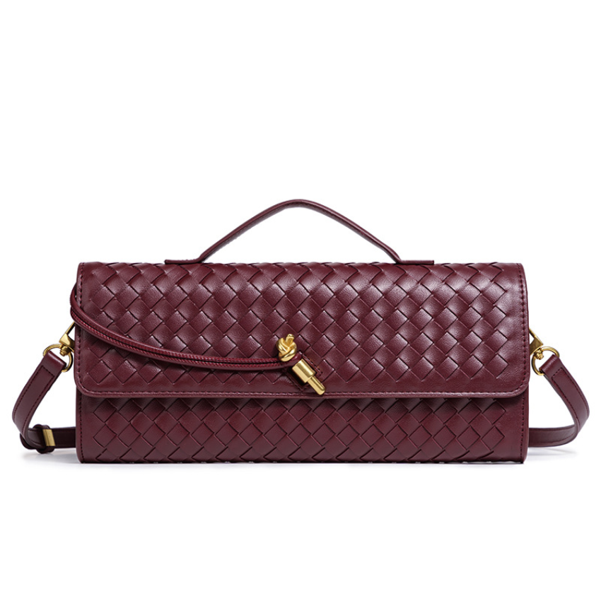 Luxe Dames Handtas met Gevlochten Design