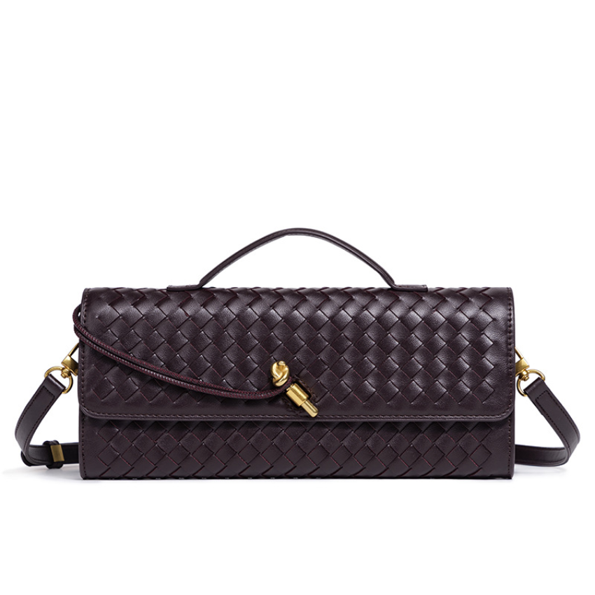 Luxe Dames Handtas met Gevlochten Design