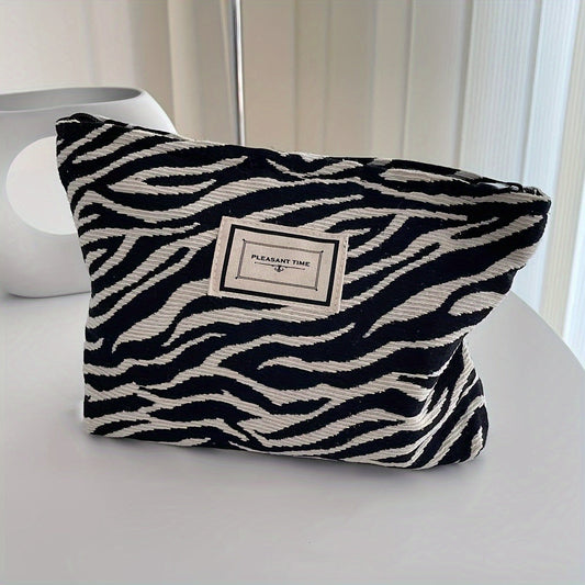 Marisha | Zebra Make-up Tasje met Statement Print