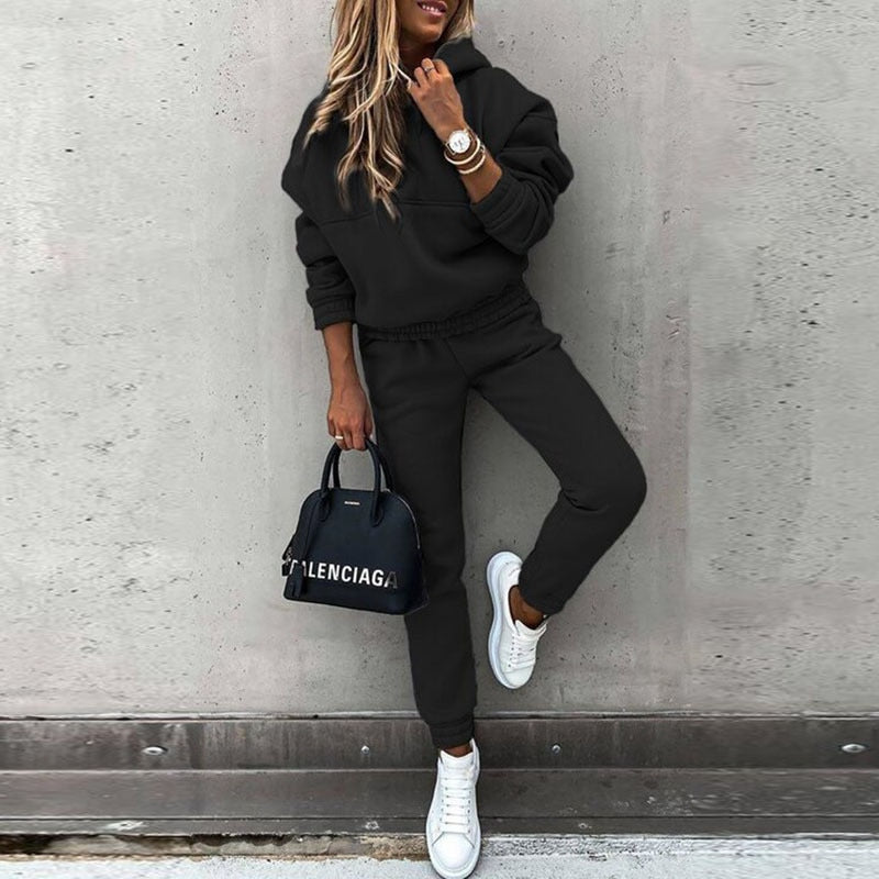 Zara | Klassieke Lounge Tracksuit Set – Stijlvol en Comfortabel