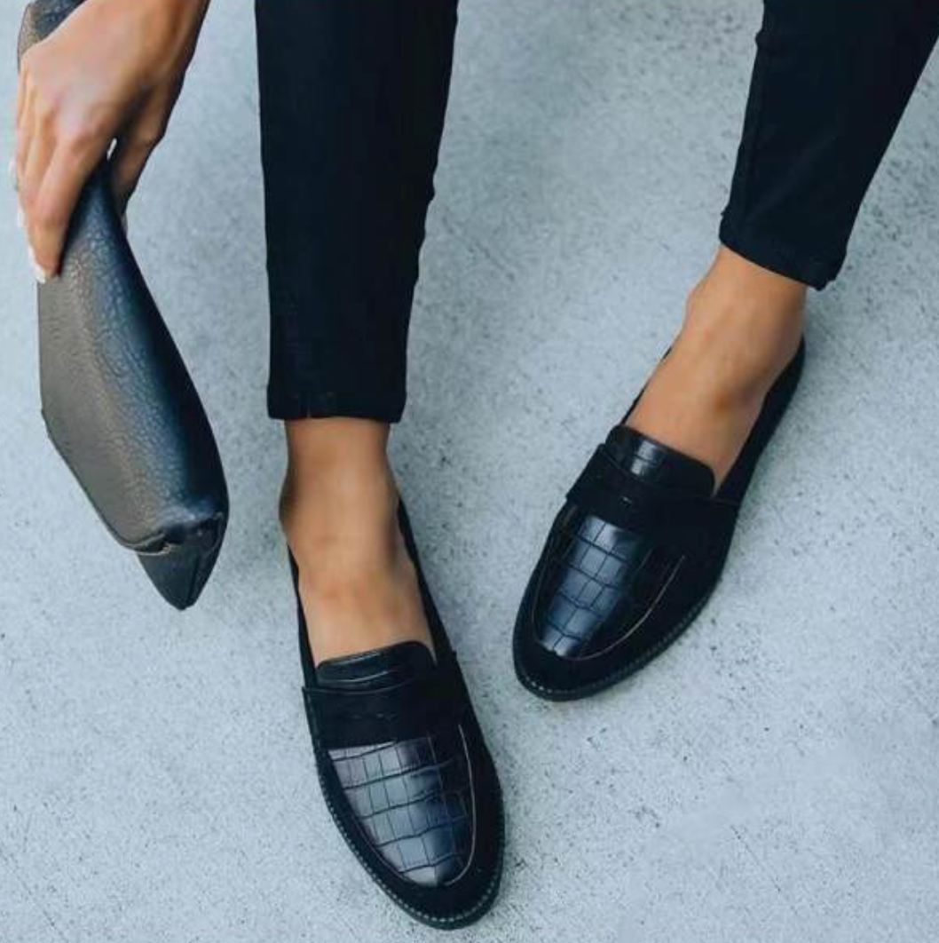 Mandy | Klassieke Loafers met print