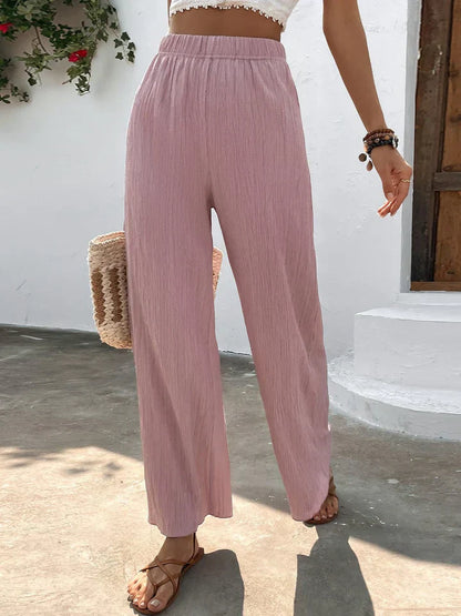 Bianka | Luchtige Palazzo Broek met Hoge Taille