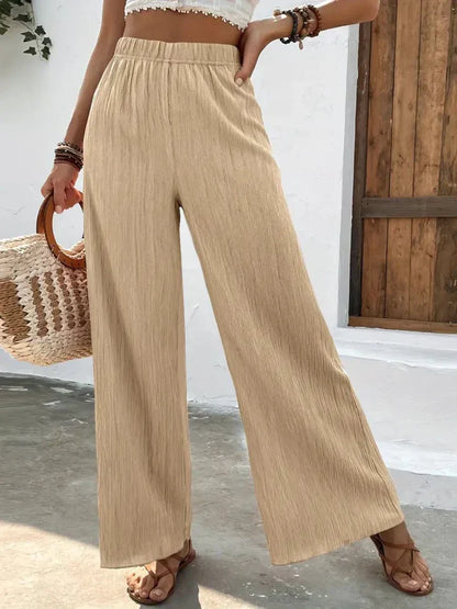 Bianka | Luchtige Palazzo Broek met Hoge Taille