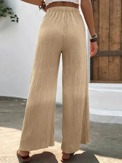 Bianka | Luchtige Palazzo Broek met Hoge Taille