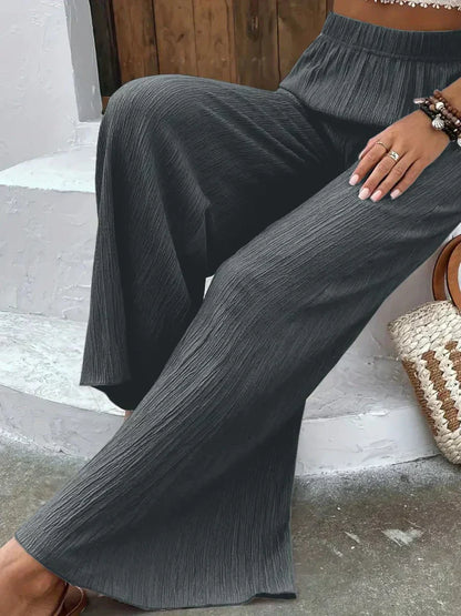 Bianka | Luchtige Palazzo Broek met Hoge Taille