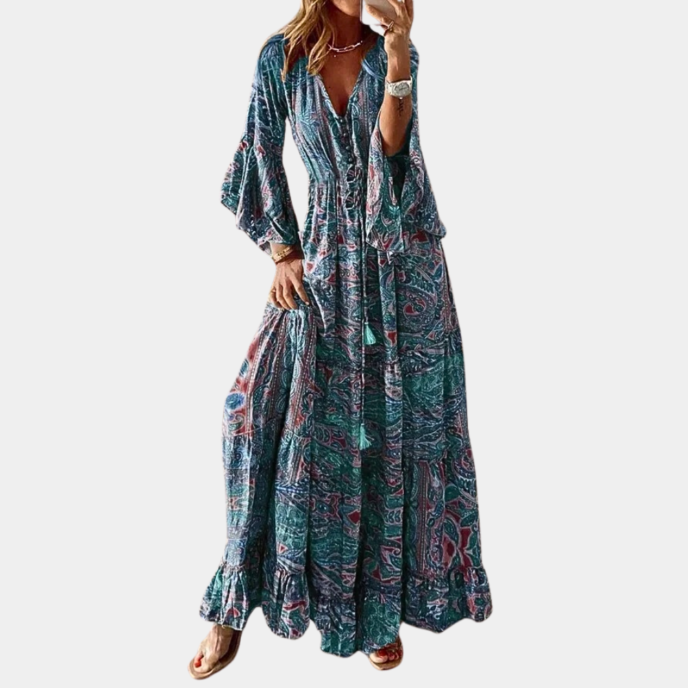 Jasmin | Paisley Maxi Dress