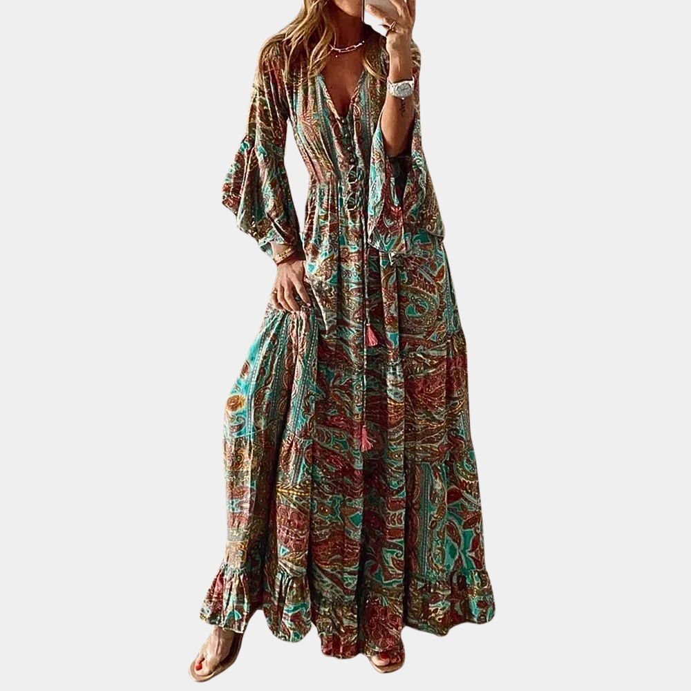 Jasmin | Paisley Maxi Dress