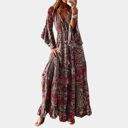 Jasmin | Paisley Maxi Dress