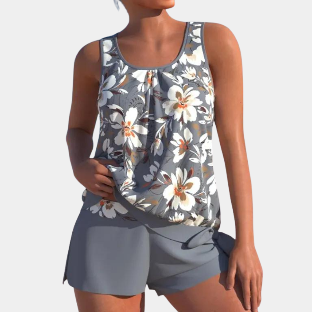 Alice | Floral Tankini Set