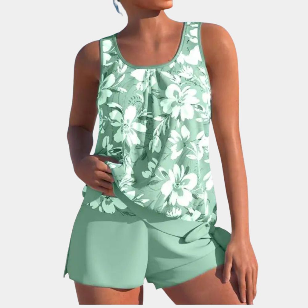 Alice | Floral Tankini Set