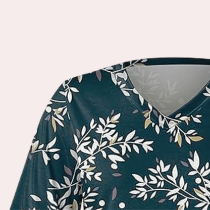 Mikayla | Floral V-Neck Blouse