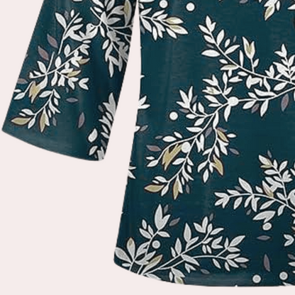 Mikayla | Floral V-Neck Blouse