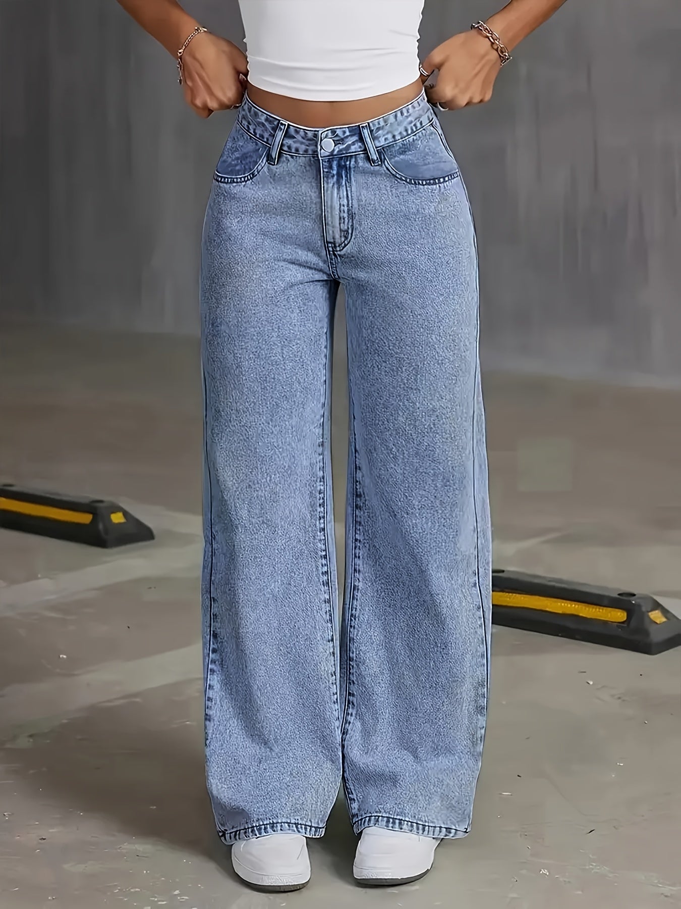 Trendy comfortabele dames denim broek