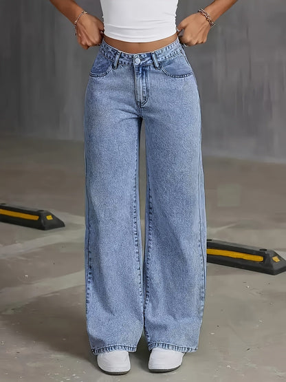 Trendy comfortabele dames denim broek