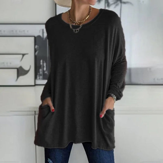 Bertrada | Comfortabele Oversized Top met Zakken