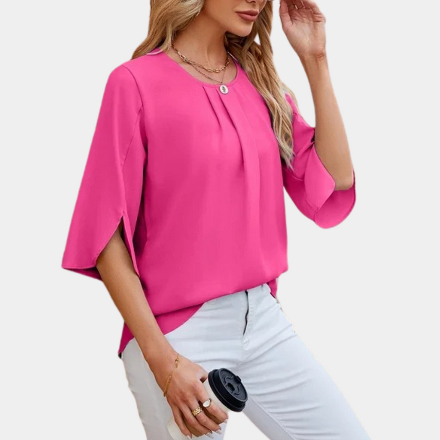 Centje | Elegante Blouse met Splitmouwen