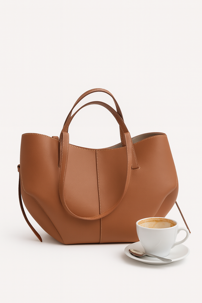 Vintage Stijlvolle Dames Tote Bag met Ruime Binnenkant