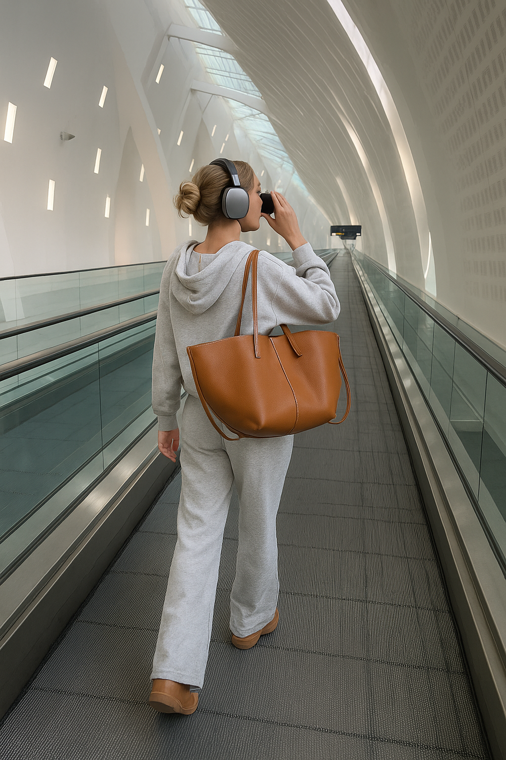 Vintage Stijlvolle Dames Tote Bag met Ruime Binnenkant
