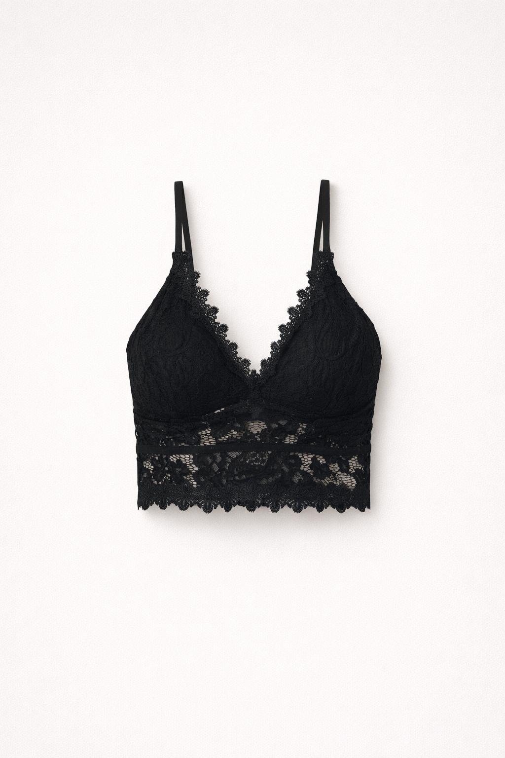 Trendy Dames Lace Cropped Top met Kantdetails en V Hals