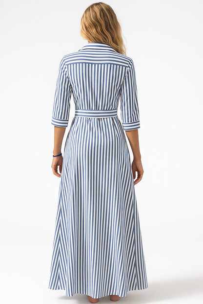 Elsie | Streepjesshirt Jurk