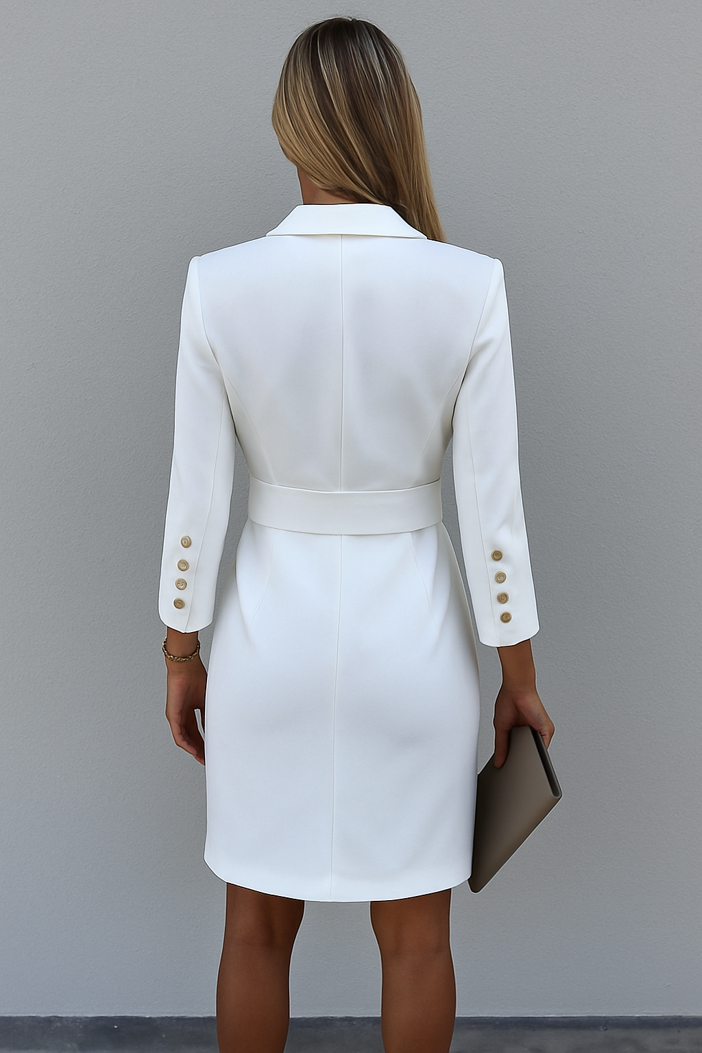 Adelheid | Elegante Blazer Jurk met Luxe Knopen