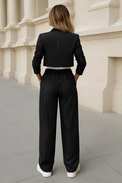 Terra | Stylish Pinstripe Blazer and Trousers Set