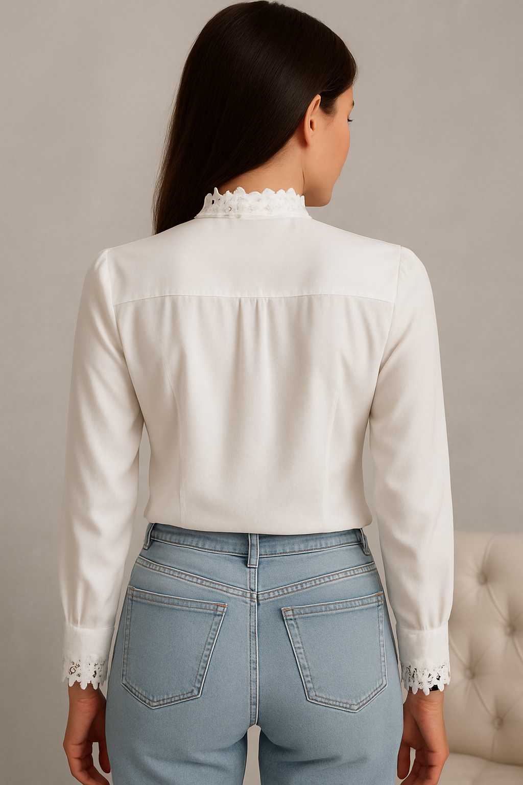 Kinslee | Bloemen Borduursel Blouse