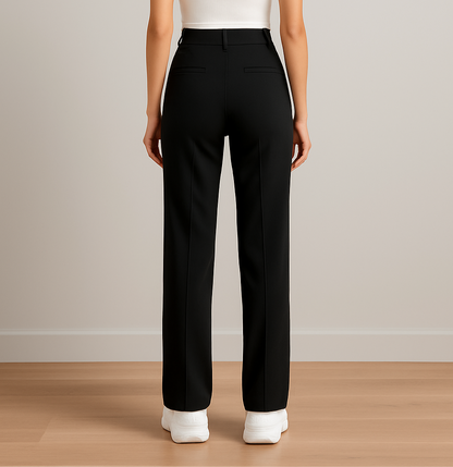 Caryssa | Rechte Broek met Hoge Taille