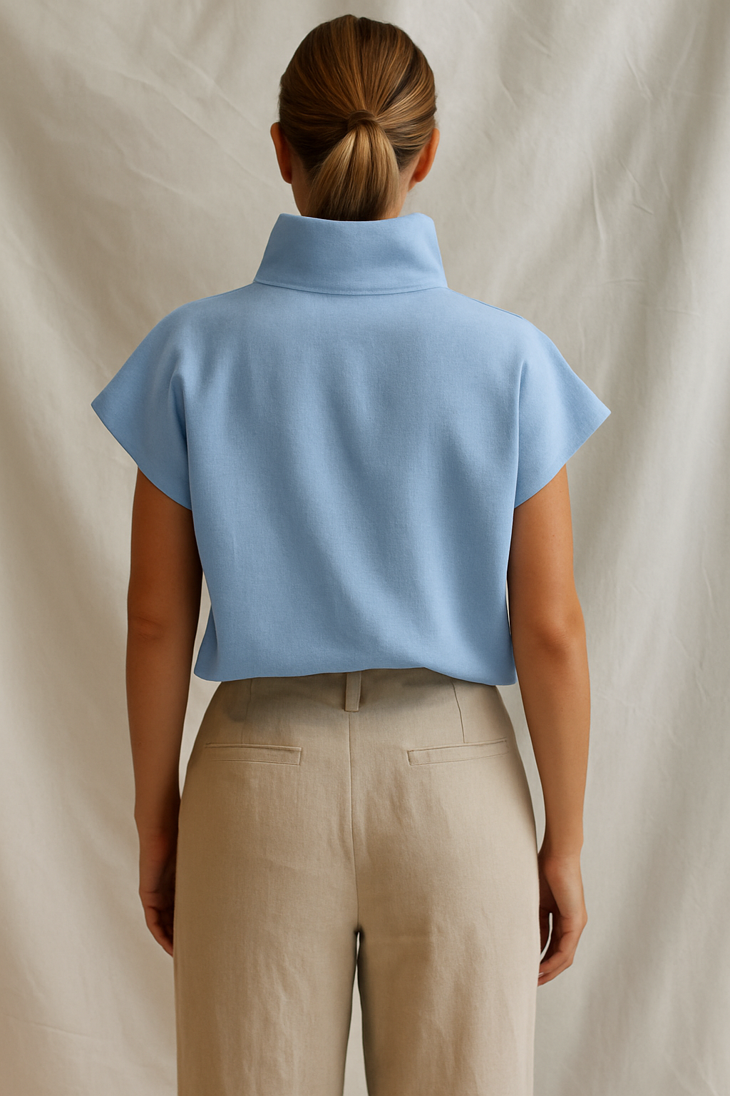 Dorothea | Button-Detail Linen Top