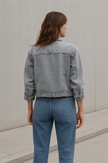 Lovi | Modieuze Denim Jas