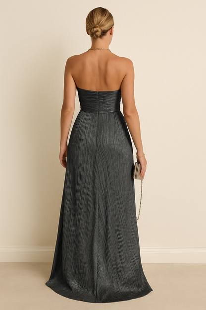 Filomena | Elegante Plissé Maxi Jurk