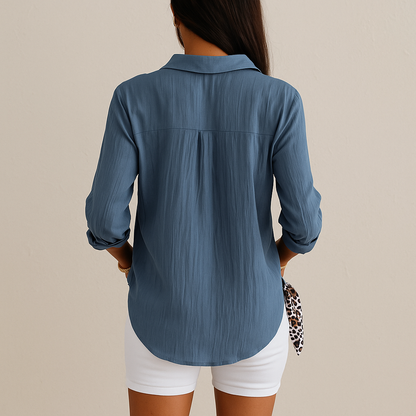 Lizanne | Luchtige Linnen Blouse
