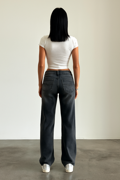 Yaella | Low Rise Straight-Leg Dames Jeans