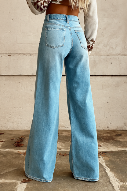 Maleah | High-Waist Wide-Leg Jeans