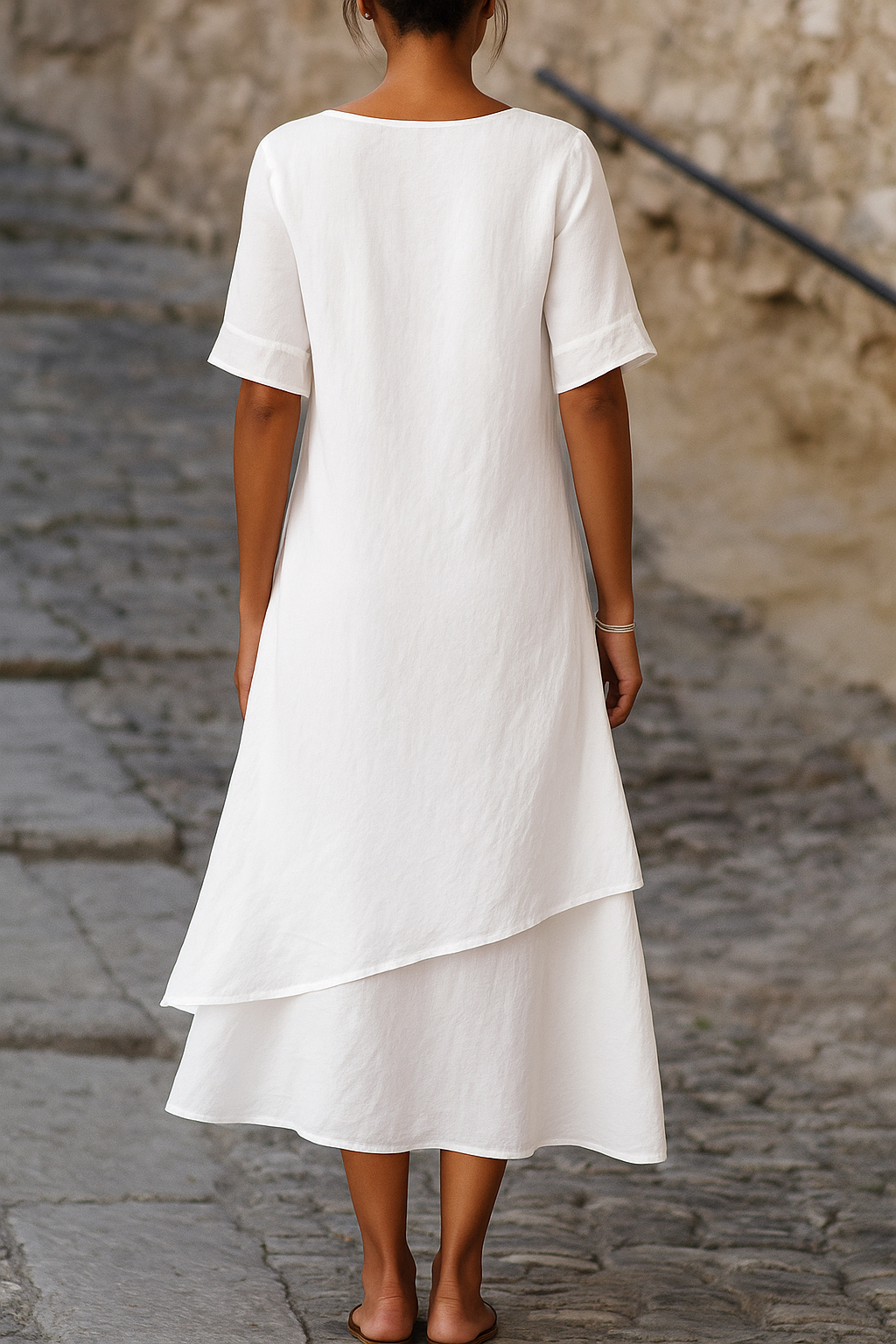 Caren | Elegante en Chique Dames Jurk met Laagjes