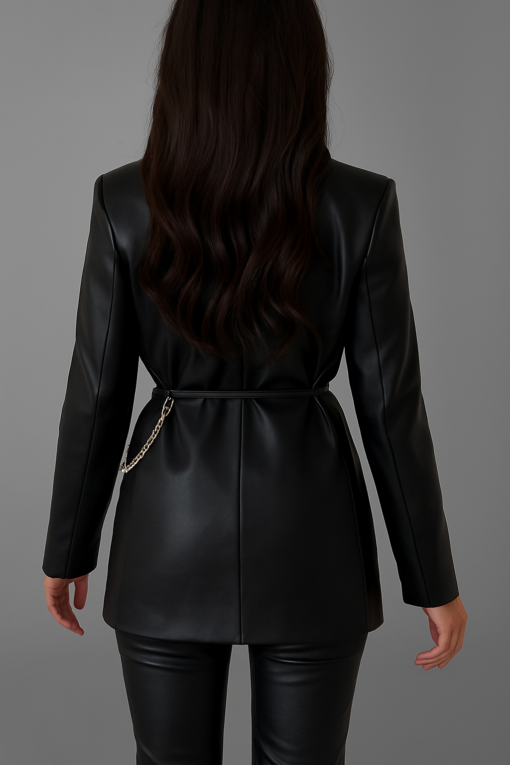 Rosanne | Chic Leather Blazer for Women