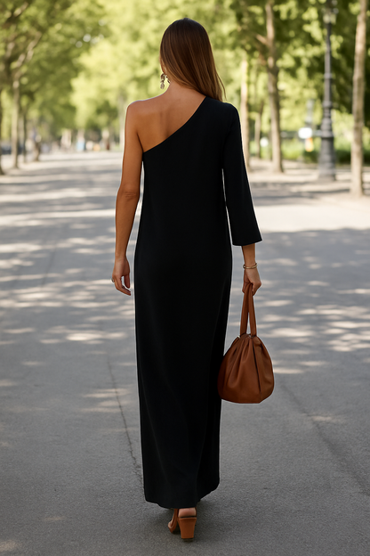 Anemone | Elegant One-Shoulder Maxi Dress