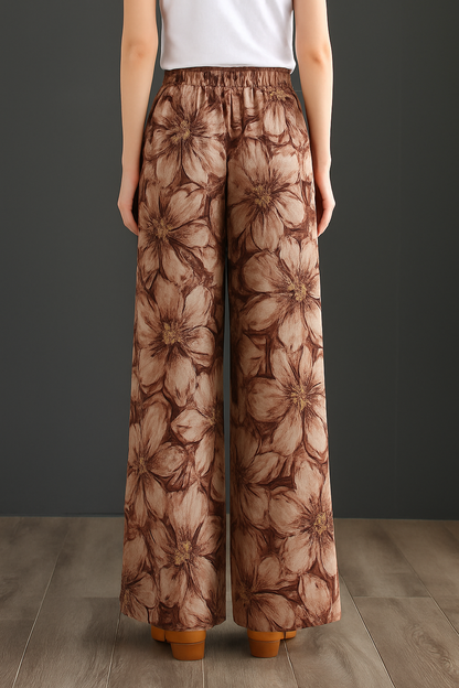 Lovella | Bloemen Print Palazzo Broek