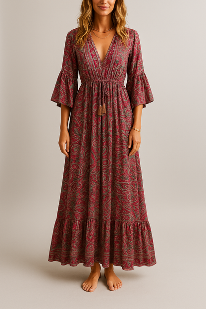 Jasmin | Paisley Maxi Dress