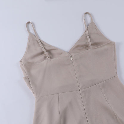 Maxime | Zwarte Maxi-jurk met Elegante Split